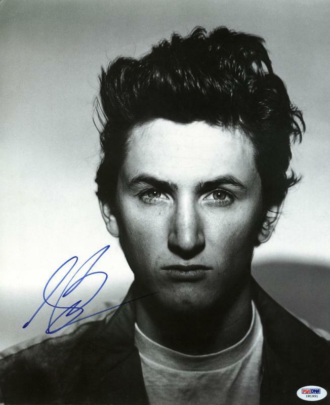Sean Penn con autografo 