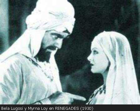 Bela Lugosi y Myrna Loy en RENEGADES (1930)