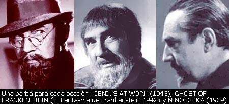 GENIUS AT WORK (1945), GHOST OF FRANKENSTEIN (1942) y NINOTCHKA (1939)