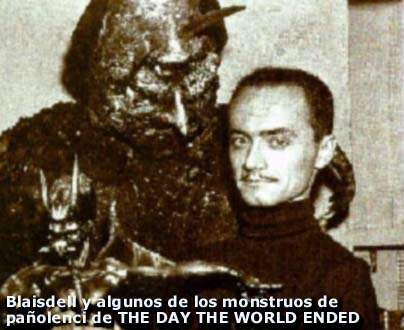 Paul Blaisdell y una de sus primeras creaciones