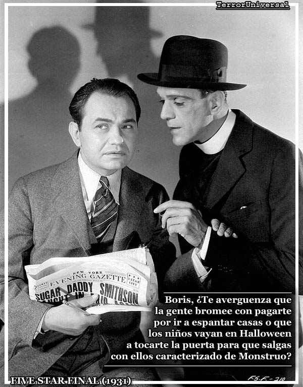 Five Star Final (1931), Edgward G. Robinson, Boris Karloff