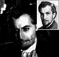 Narciso en el primer segmento de OBRAS MAESTRAS DEL TERROR (1958), excelente incursión argentina en Edgar Allan Poe, en el recuadro, Vincent Price