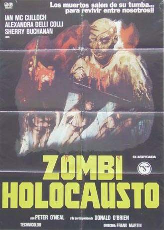 Cartel español de ZOMBI HOLOCAUSTO