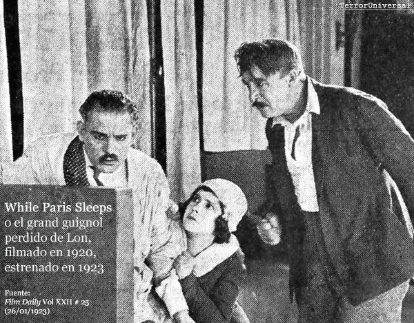 While Paris Sleeps, el grand guignol perdido de Lon Chaney