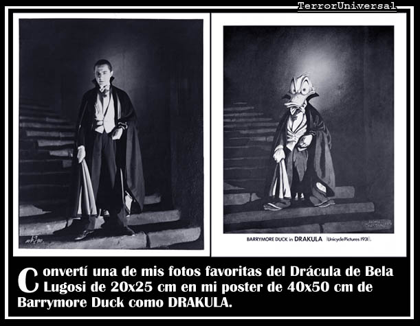 BARRYMORE DUCK as DRAKULA