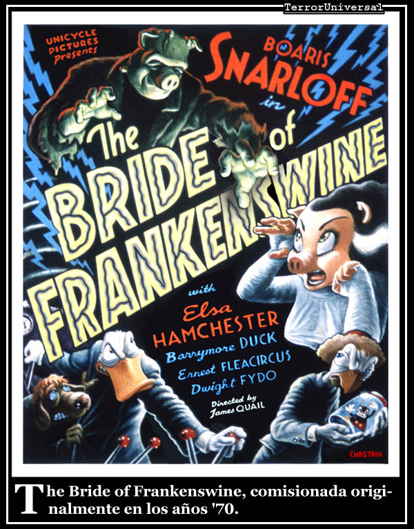 "The Bride of Frankenswine", comisionada originalmente en los años '70