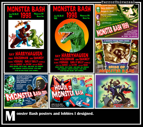 Monster Bash posters and lobbies I designed.