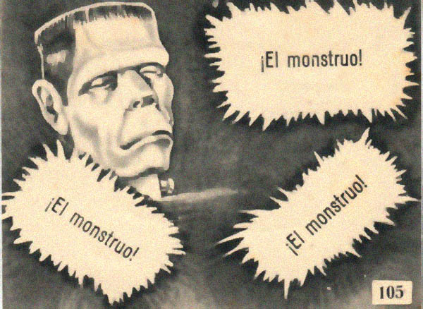 Cromos Frankenstein y el Hombre Lobo