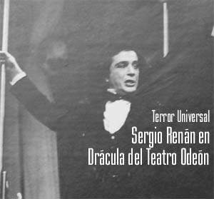 Sergio Renán en el Drácula del Teatro Odeón