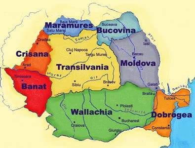Regiones de Rumania