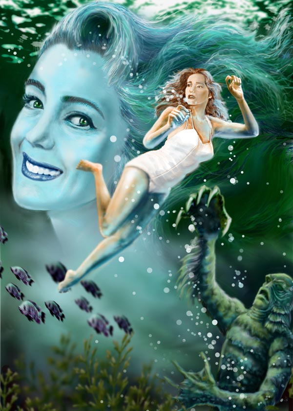 Julie Adams en CREATURE FROM THE BLACK LAGOON (1954)