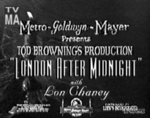 ¿LONDON AFTER MIDNIGHT en TV?