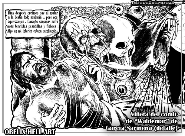 Viñeta del comic de "Waldemar" de David García Sariñena