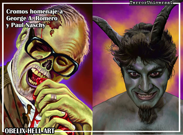 Cromos Homenaje a George A. Romero y Paul Naschy