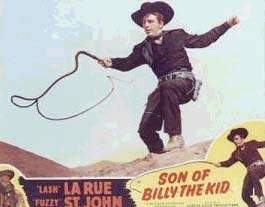 Lobby Card de SON OF BILLY THE KID (1949), una de las películas de Lash LaRue