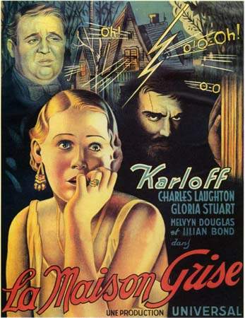 Bonito cartel francés de THE OLD DARK HOUSE (El Caserón de las Sombras-1932)