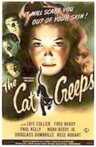Esta THE CAT CREEPS (1946) no tenía nada que ver con la trama de un antiguo título de Universal.